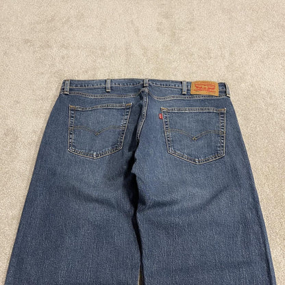 Levi's 505 straight fit jeans y2k blue Regular straight leg denim pants red tab logo