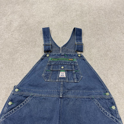 Lady Liberty baggy dungarees denim overalls navy blue