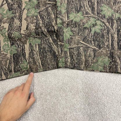 Baggy camo waterproof pants y2k khaki Wide leg rubber feel Rebark tree camouflage rain pants
