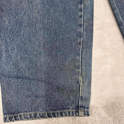 Blue baggy tapered Paco jeans W32 L32 loose Y2K denim hip hop pants