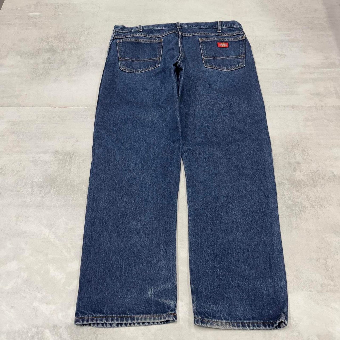 Baggy Dickies jeans W40L30 loose blue denim 90s skater style workwear jeans