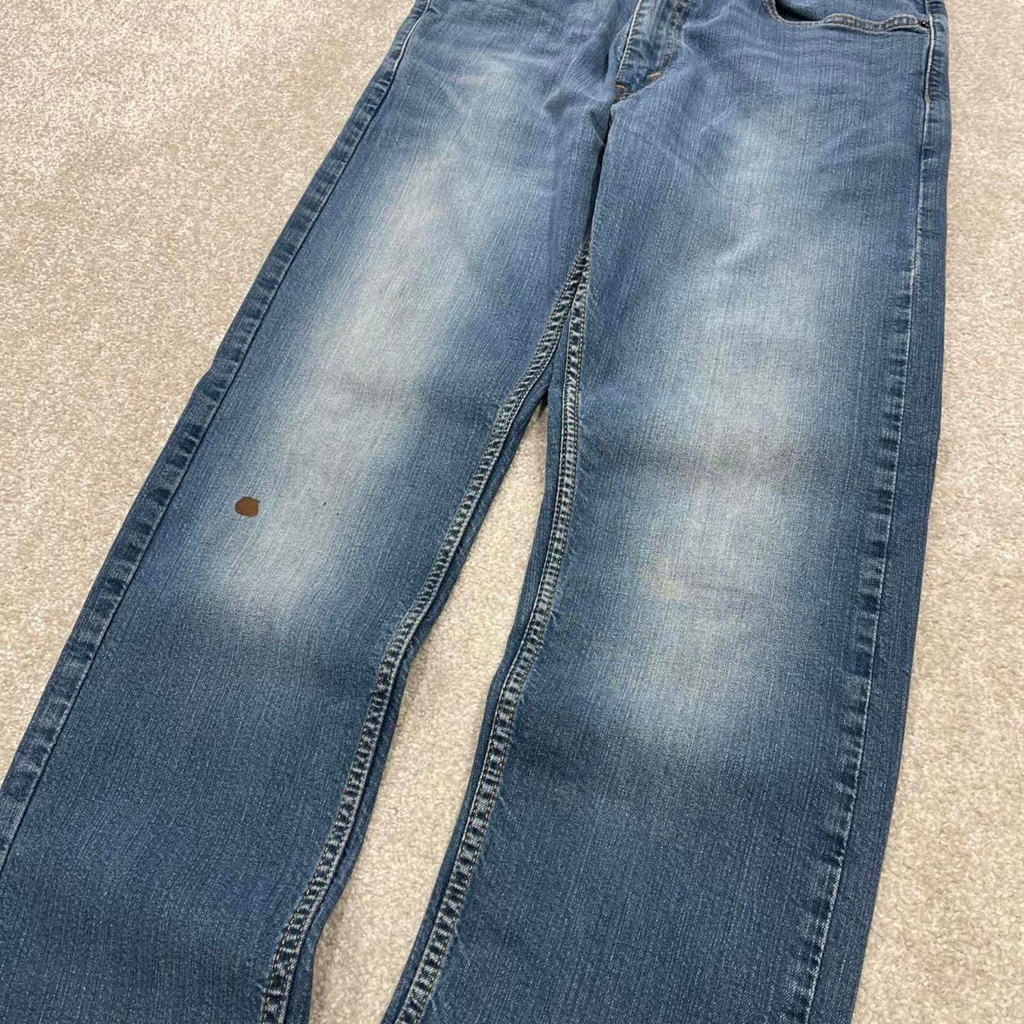 Vintage y2k Levi's 505 jeans blue Straight leg denim pants red tab logo