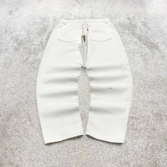 90s Levis 550 tapered jeans size 11 women's y2k 00s style tapered leg relaxed fit