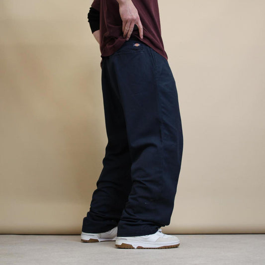 Navy Dickies 874 pants W44L32 twill style chino trousers skate style