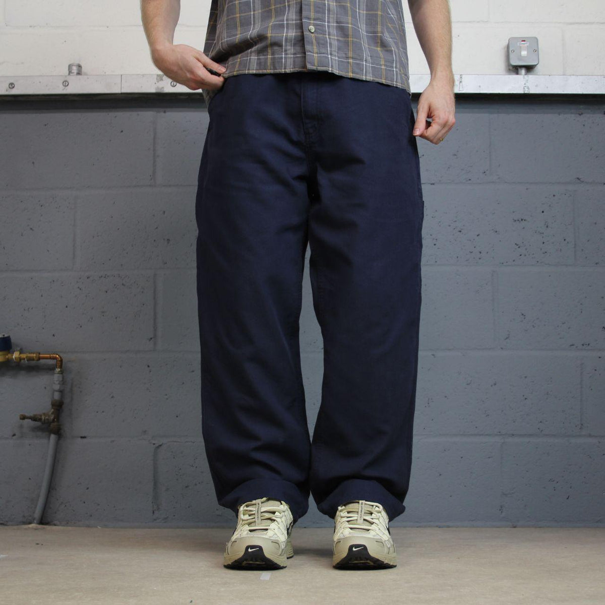 Carhartt carpenter pants navy y2k Loose leg skater style workwear pants