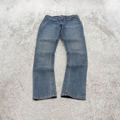 Y2k Carhartt skinny jeans blue size 2 women's 90s style 5 pocket pants workwear