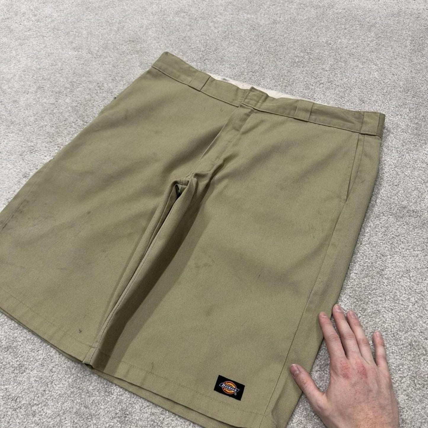 Dickies baggy chino shorts carpenter khaki Chino style skater shorts long wide leg festival