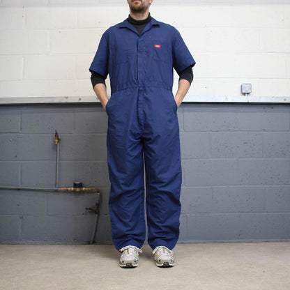 Dickies boilersuit workwear coveralls navy Short sleeve work jumpsuit mechanic overalls