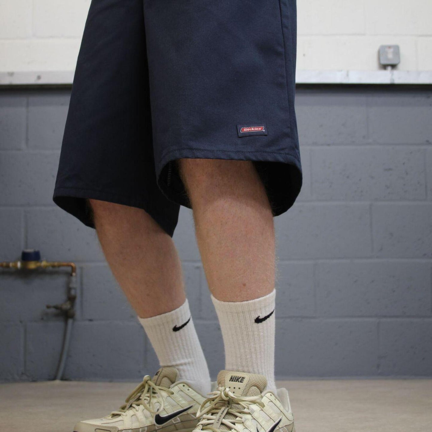 Dickies baggy carpenter shorts navy Twill chino skater style shorts loose long leg