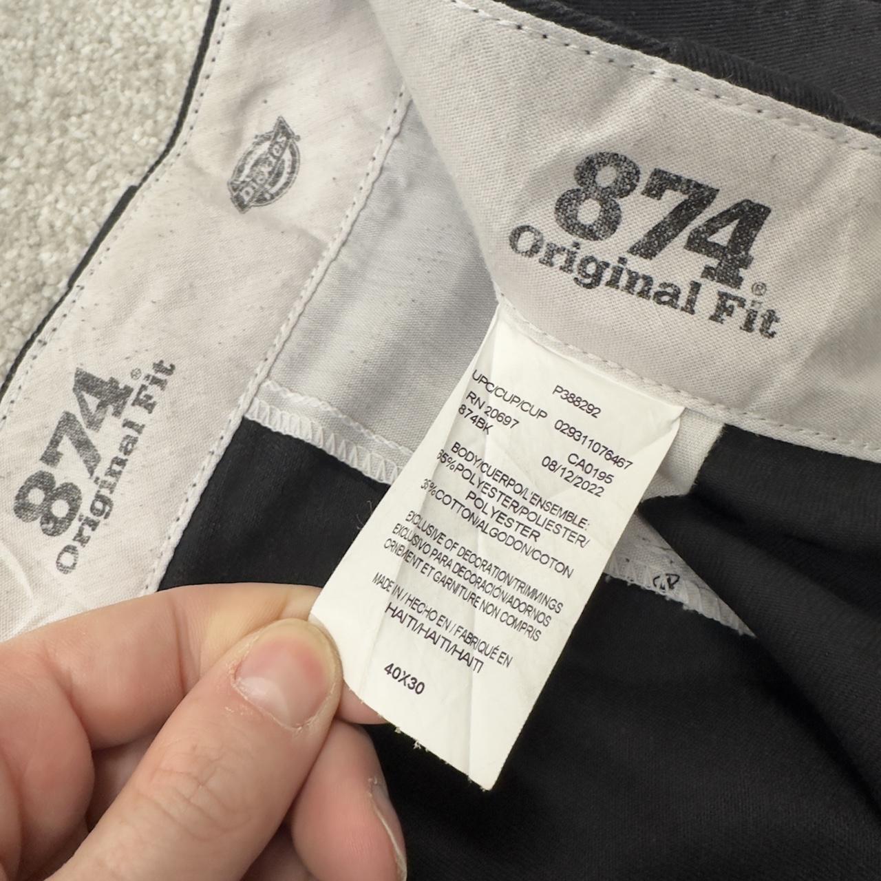 Dickies 874 pants black W40L30 Chino skate style work trousers