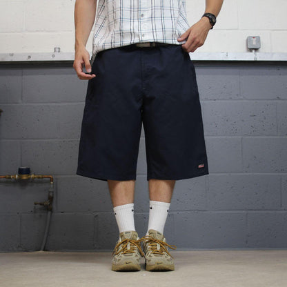 Dickies baggy chino shorts carpenter navy Chino style skater shorts long wide leg festival