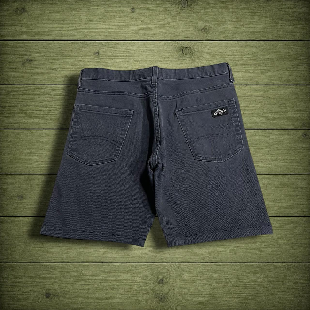 Y2K Dickies denim shorts navy blue Summer jorts with patch logo
