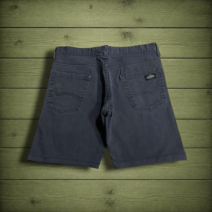 Y2K Dickies denim shorts navy blue Summer jorts with patch logo