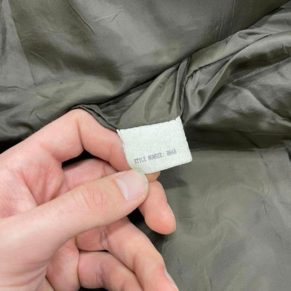 Vintage leather flight aviator bomber jacket brown L.L.Bean boxy genuine leather coat