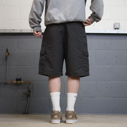 Y2k loose Wrangler cargo shorts skater style grey Floaty chino summer festival shorts
