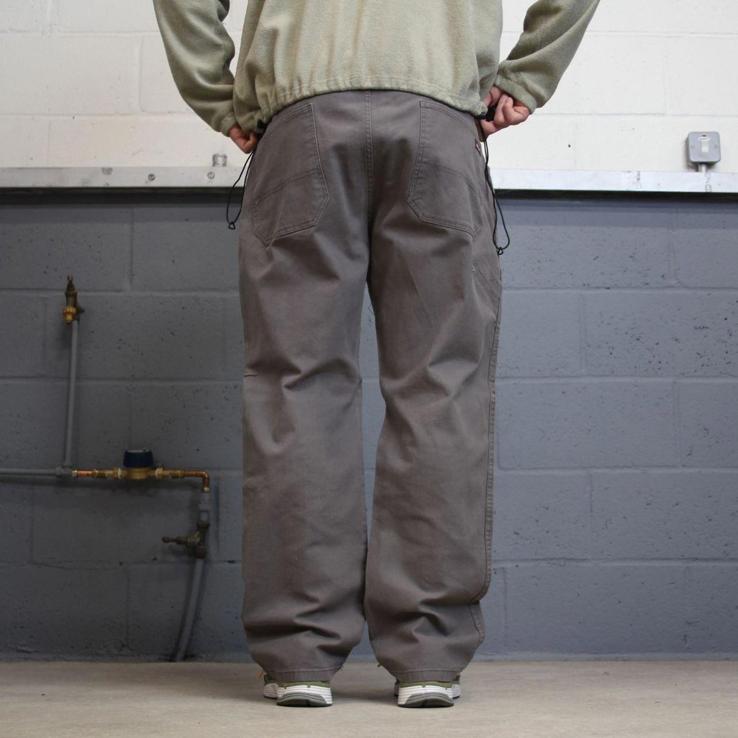 Vintage Y2K Dickies carpenter jeans grey Straight leg canvas skater style cargo pants