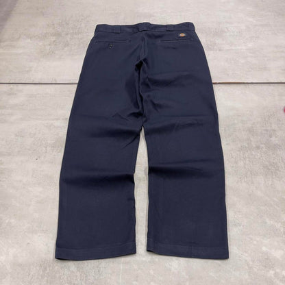 Dickies 874 Pants W34L30 navy twill chino 90s style skater pants