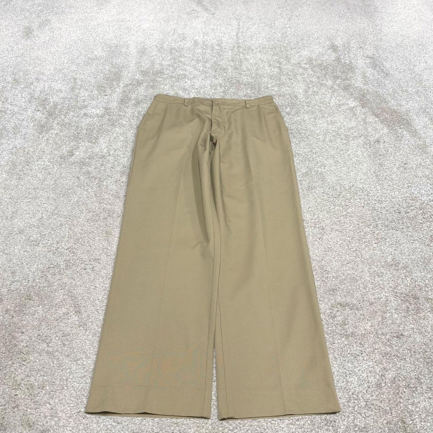 Vintage y2k baggy work pants beige Loose chino style skate trousers Red Kap workwear patch logo
