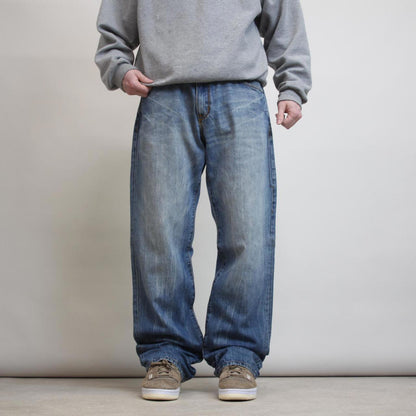 Blue Rocawear jeans W36 L35 loose denim y2k embroidered design jeans