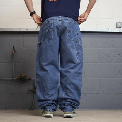Baggy Lee carpenter jeans W40L36 blue cargo skate style jeans