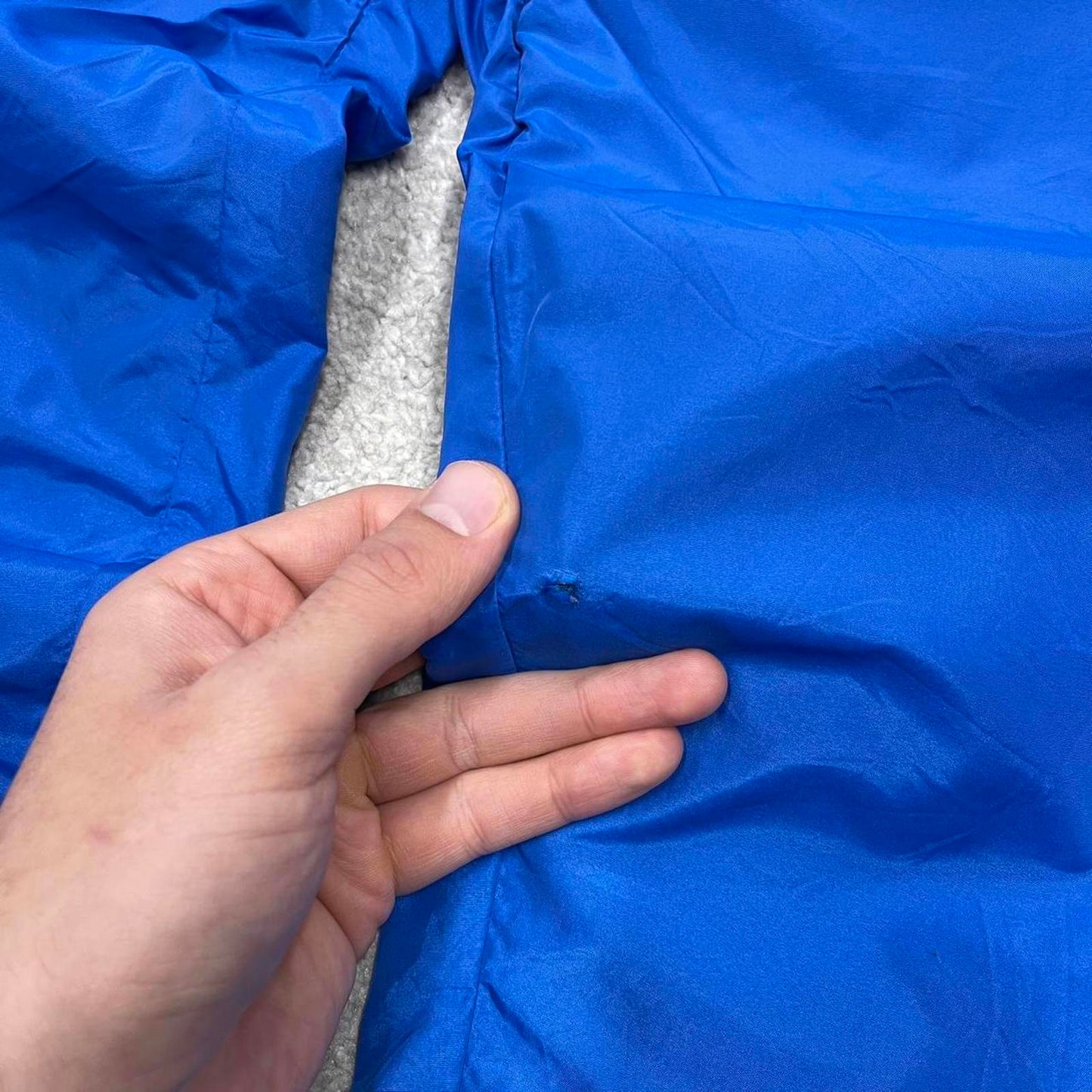 Blue Patagonia tracksuit bottoms Large y2k style technical fleece lined hiking trousers outdoors