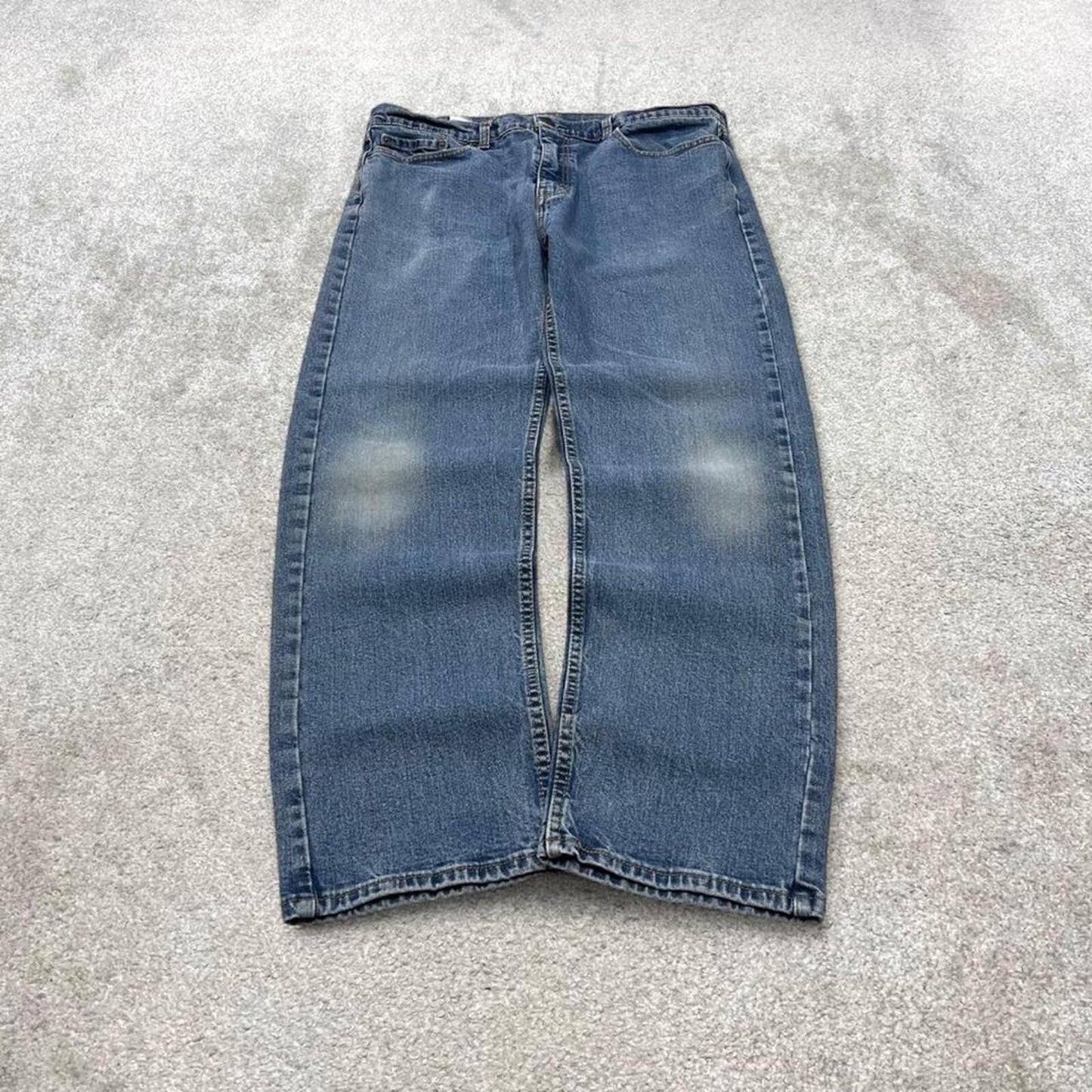 Y2k Levi's 505 jeans straight leg blue Casual denim pants red tab logo