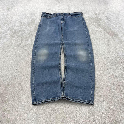 Y2k Levi's 505 jeans straight leg blue Casual denim pants red tab logo