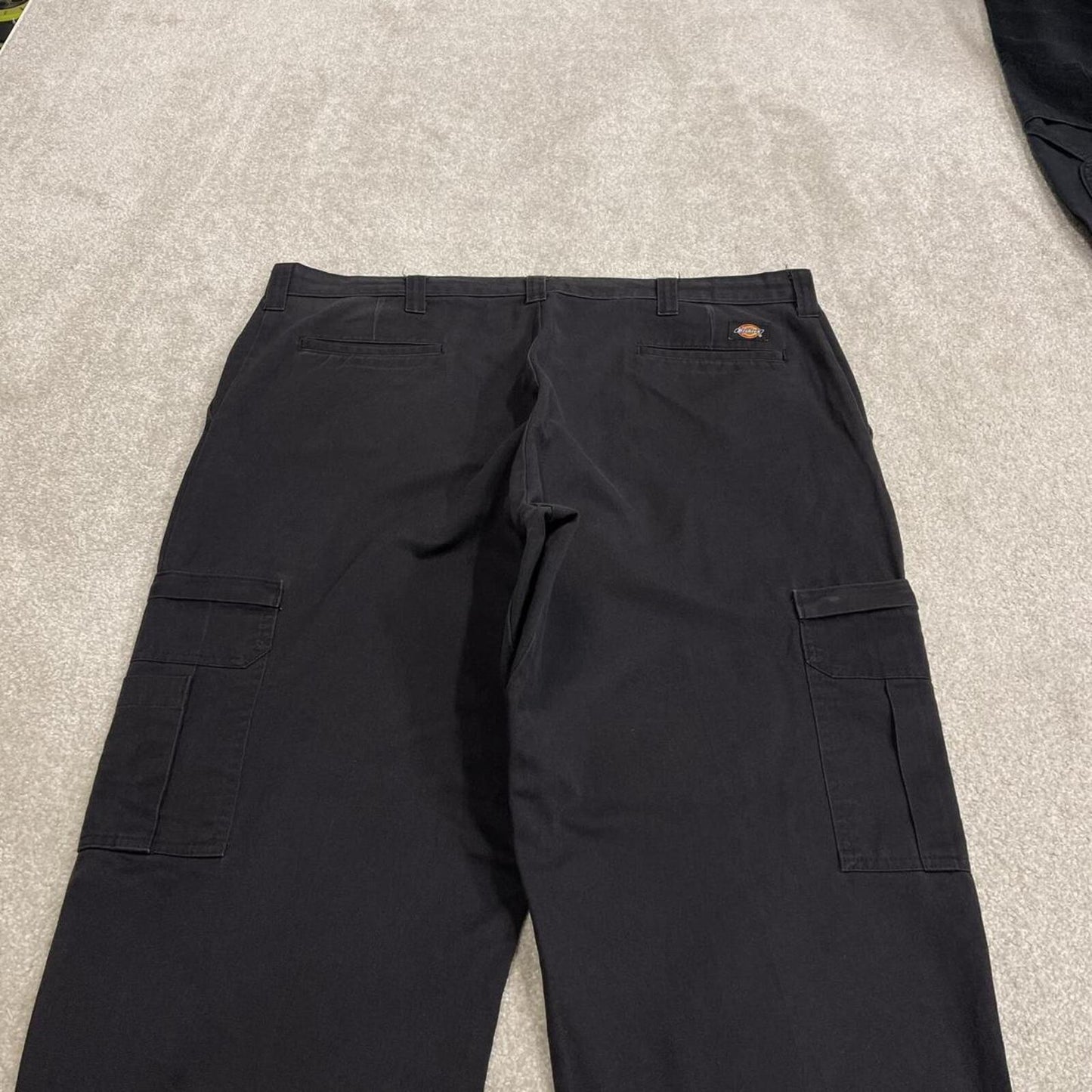 Dickies baggy cargo work pants black Loose wide leg utility skate trousers