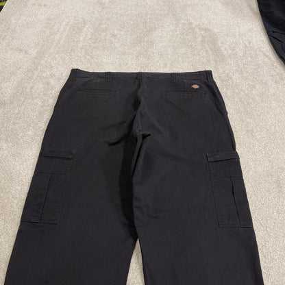 Dickies baggy cargo work pants black Loose wide leg utility skate trousers