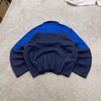 Y2k Starter technical fleece L men’s1/4 zip up navy blue 00s style autumn casual street