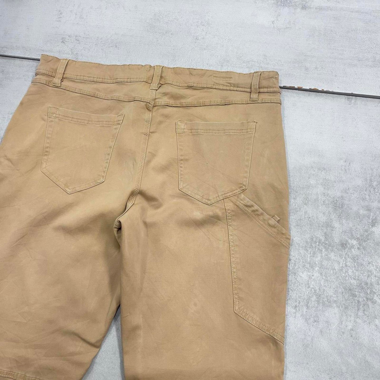 Weatherproof carpenter jeans W38L30 tan loose straight cargos