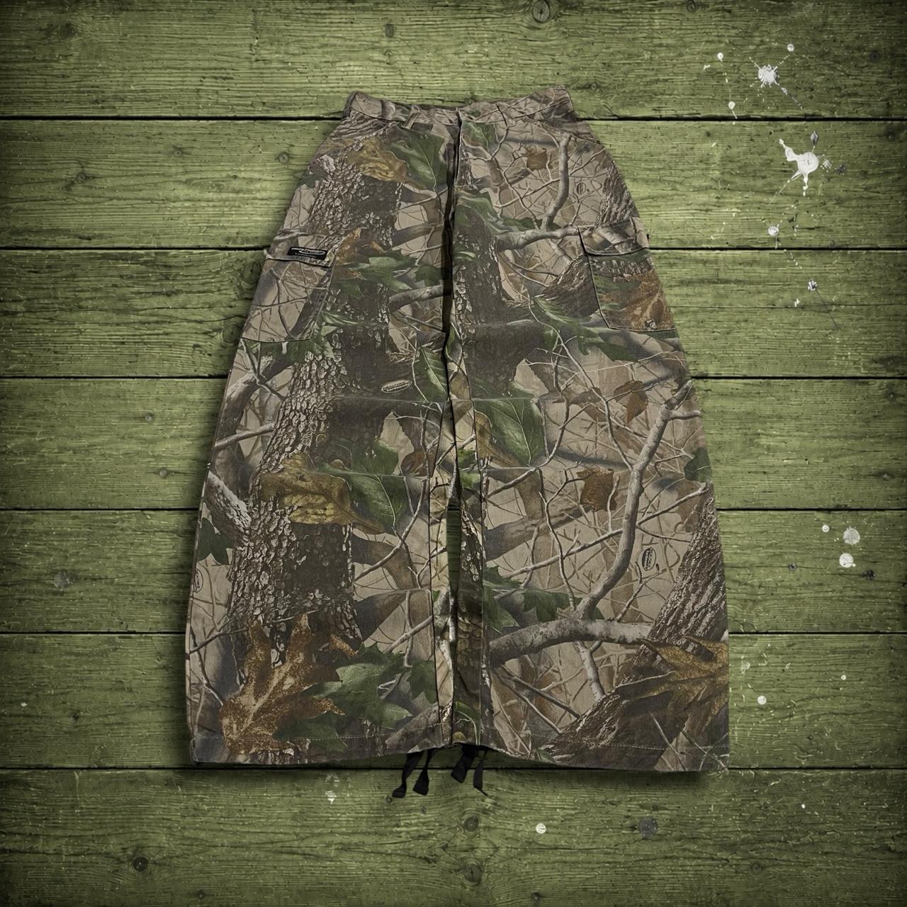 Realtree baggy camo cargo pants y2k khaki Loose Pro Series Hardwoods camouflage utility cargos