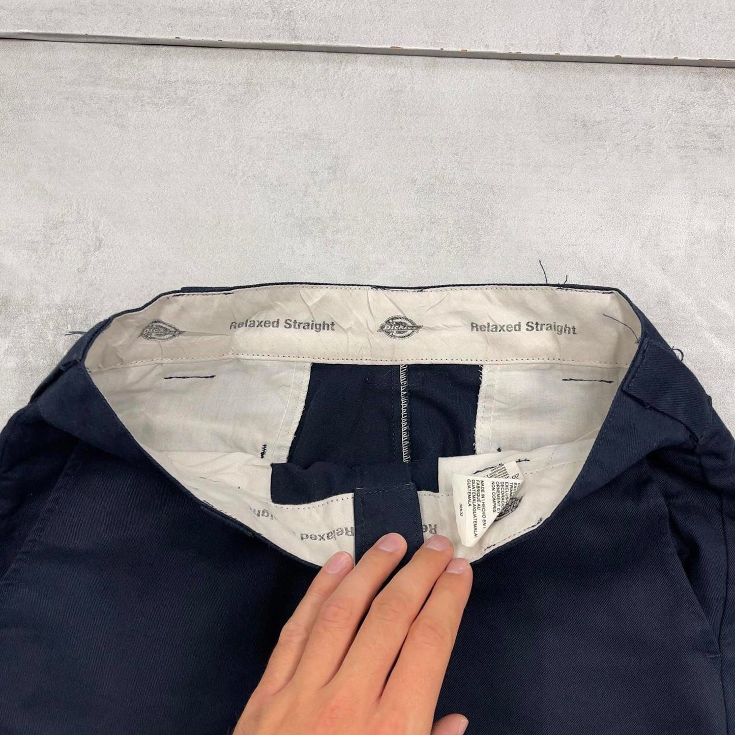 Dickies cargo skate trousers W30L32 navy chino utility pocket pants