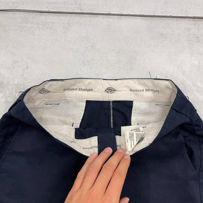 Dickies cargo skate trousers W30L32 navy chino utility pocket pants