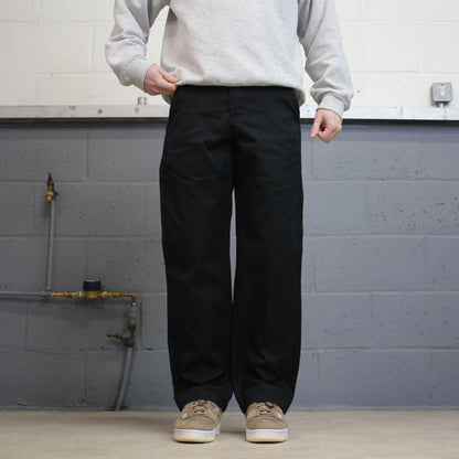 Y2K carhartt twill chino pants black Straight leg chino skate style workwear pants