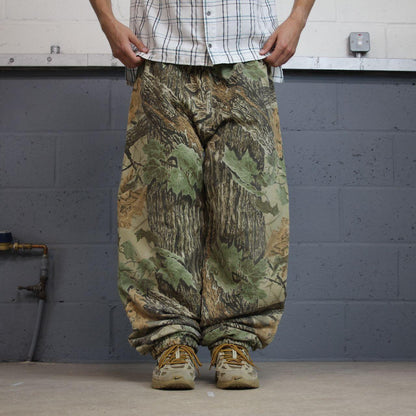 Baggy camo realtree jogger trousers hunting style Y2K khaki camouflage pattern outdoors trousers