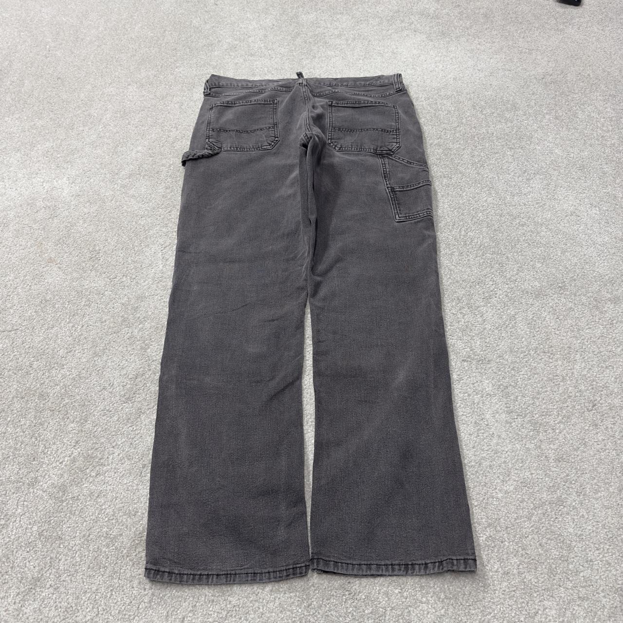 Old Navy Y2K denim carpenter jeans W36L32 grey Straight leg double knee flex skater pants
