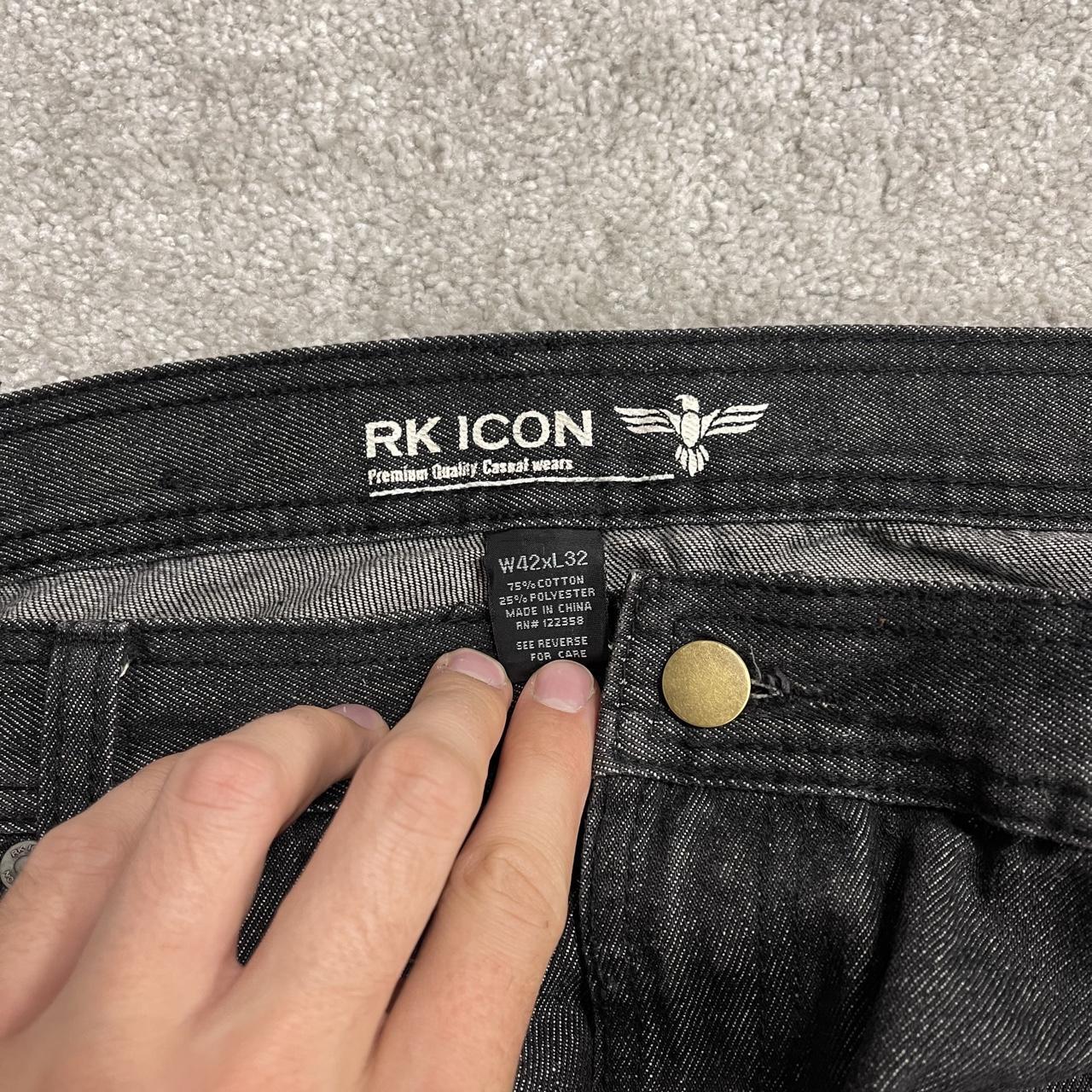 Y2K RK Icon jeans W42L32 faded black denim