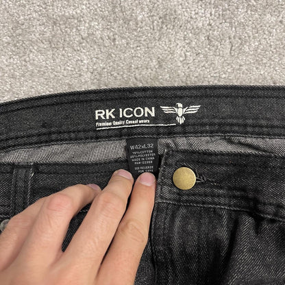 Y2K RK Icon jeans W42L32 faded black denim