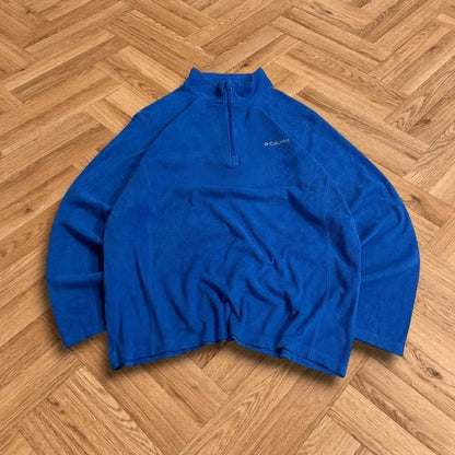 Columbia y2k lightweight fleece blue 1/4 zip autumn pullover