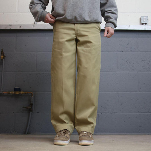 Vintage Dickies work pants chino khaki Loose original fit twill skate style trousers