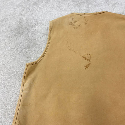 Tan vintage Carhartt Gilet XXL