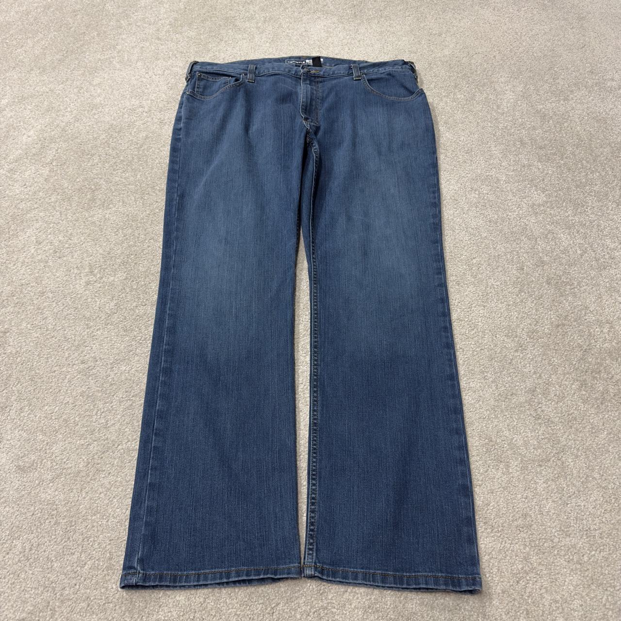 Y2K Carhartt straight leg jeans y2k W40L32 blue Relaxed fit 2000s style workwear jeans