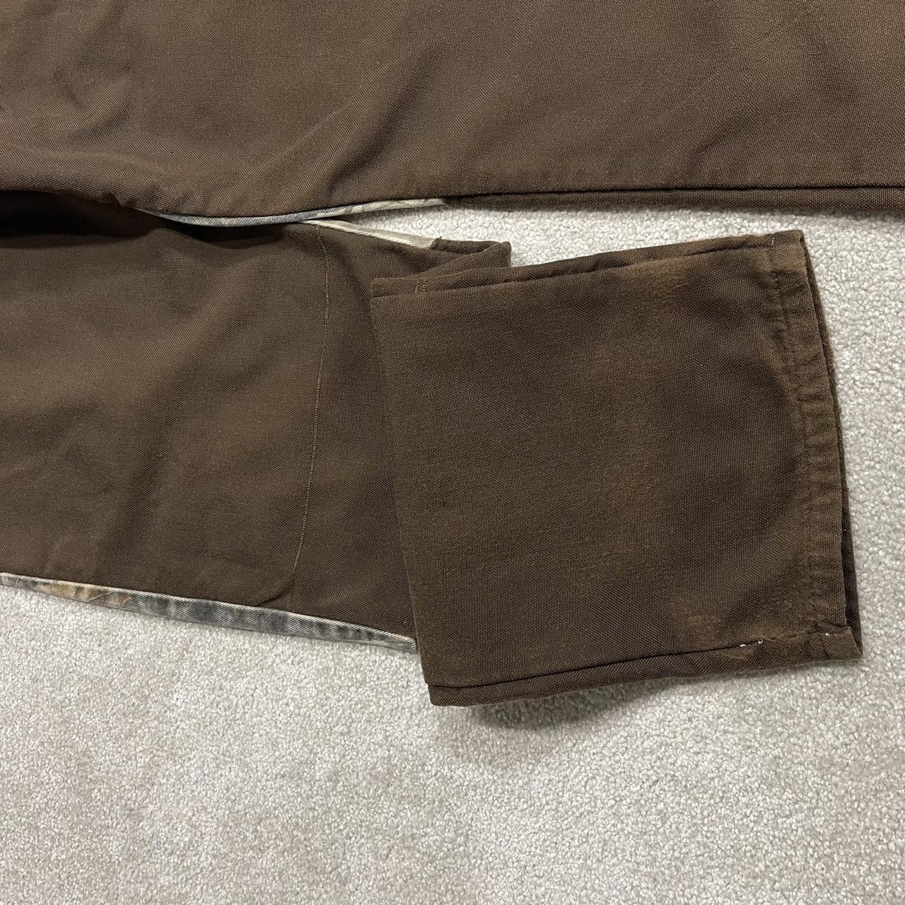 Wrangler Realtree camo jeans W38L32 khaki brown straight fit Hardwoods camouflage double knee pants