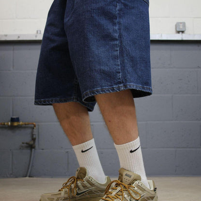 Wrangler baggy denim shorts blue Loose comfy skater style jorts
