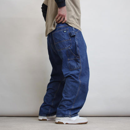Denim carpenter skate jeans W42L30 loose Key cargo trousers patch logo