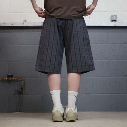 Dickies checkered chino shorts carpenter grey Chino skater / surf check shorts loose fit