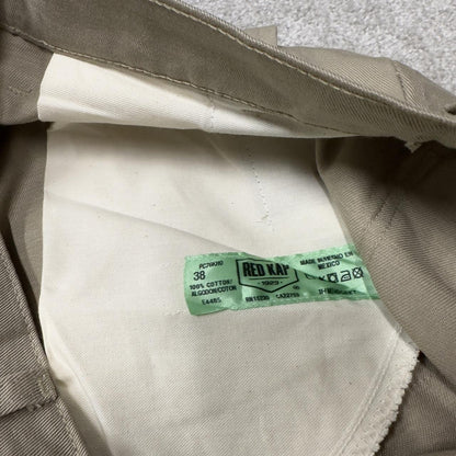 Red Kap vintage baggy wide leg cargo pants y2k khaki Loose fit skater chino work trousers