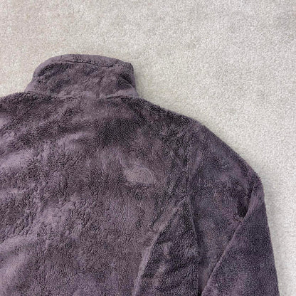 Y2K The North Face technical fleece M Grey Women's full zip teddy bear