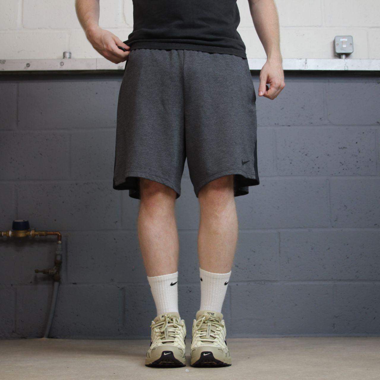 Nike sports shorts y2k loose grey Dri-Fit floaty summer gym shorts